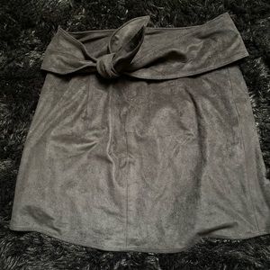 Black Velvet Miniskirt